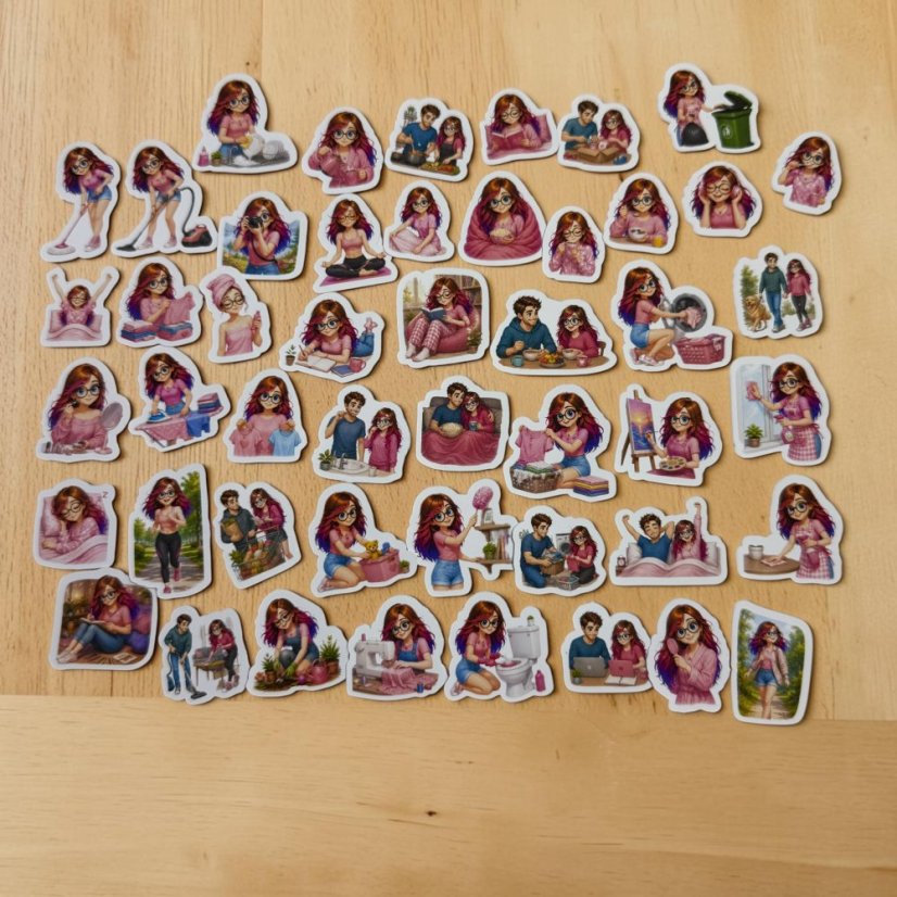 Den s Elis a Tomem | Malé kusové samolepky pro diář i scrapbook
