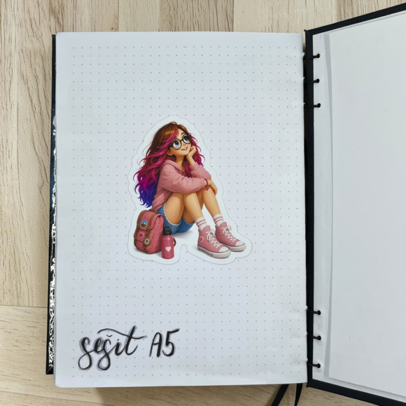 Elis v teniskách | Maxi kusová samolepka pro diář i scrapbook