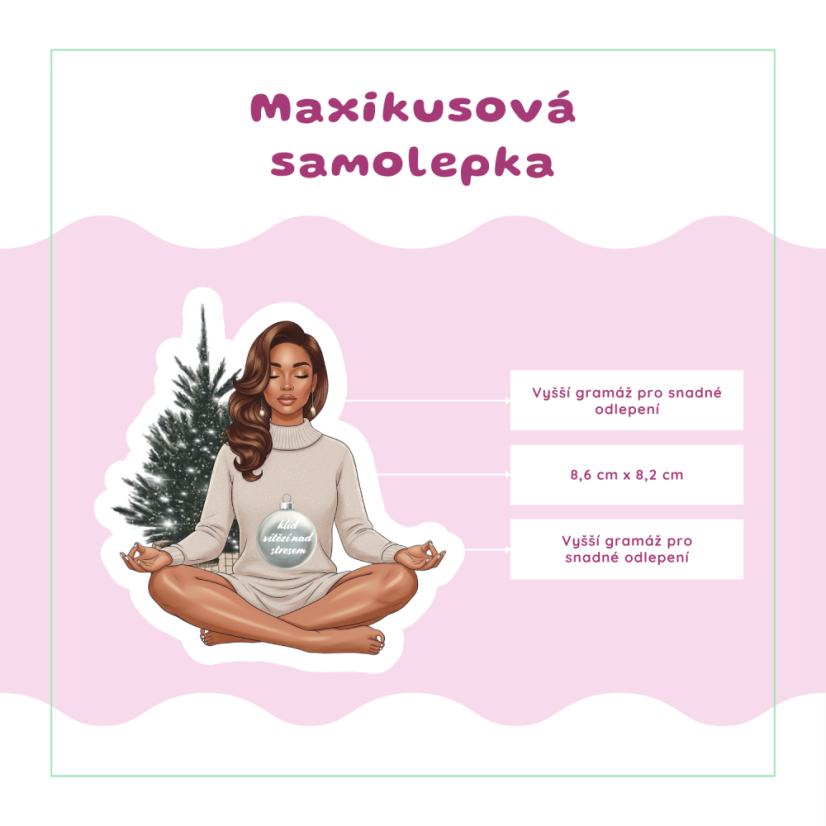 Klid vítězí nad stresem | Samolepky do diáře