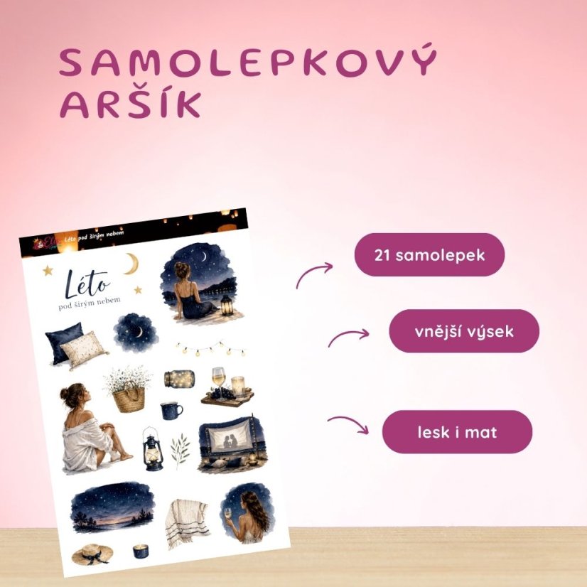 Léto pod širým nebem | Samolepky do diáře