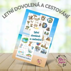 Samolepková knížka s motivy letní dovolené a cestování od Elis v papíru