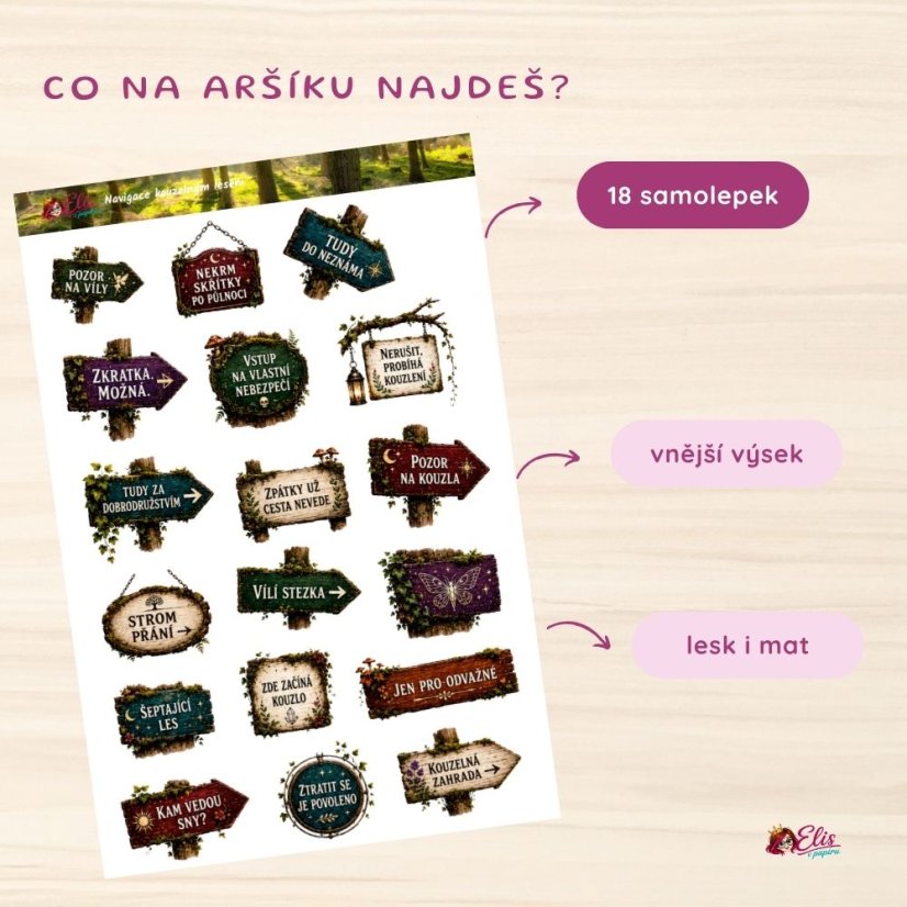 Kouzelný les | Limitovaná sada | Lesk a mat