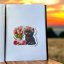 Jarní pohoda s kotětem | Maxi kusová samolepka pro diář i scrapbook
