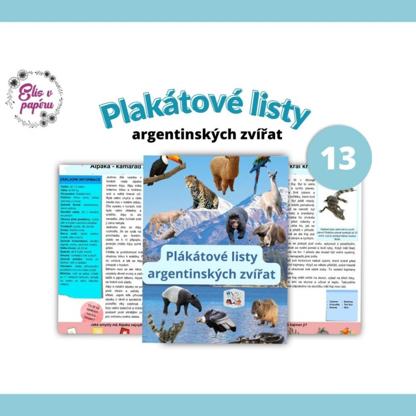 Cesta do Argentiny - komplexní soubor pro děti, které je seznámí s Argentinou - pracovní listy, kvízy, tipy na aktivity s dětmi, stezky