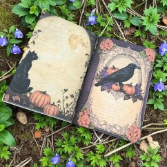 Halloweenský vintage sešit