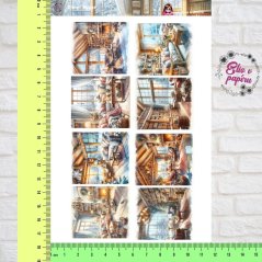 Zimní hygge | Samolepky do diáře - obrázkové boxy