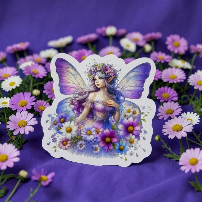 Víla z levandulových snů | Samolepka do diáře