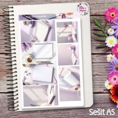 Papír, pero a levandule | Samolepky do diáře - obrázkové boxy