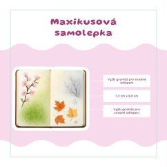 Roční období v zápisníku | Samolepka do diáře | Limitka