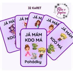 Karetní pohádkové hry pro děti - já, mám, kdo má