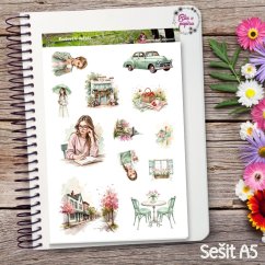 Rozkvetlé město |  Samolepky do diáře