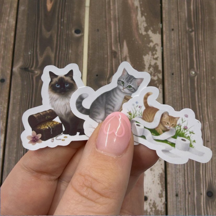 Kočičky | Malé kusové samolepky pro diář i scrapbook