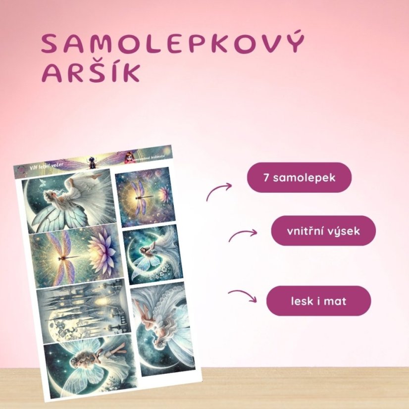 Vílí letní večer | Samolepky do diáře