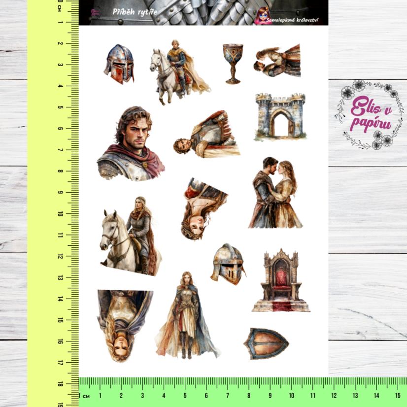 Příběh rytíře | Samolepky do diáře