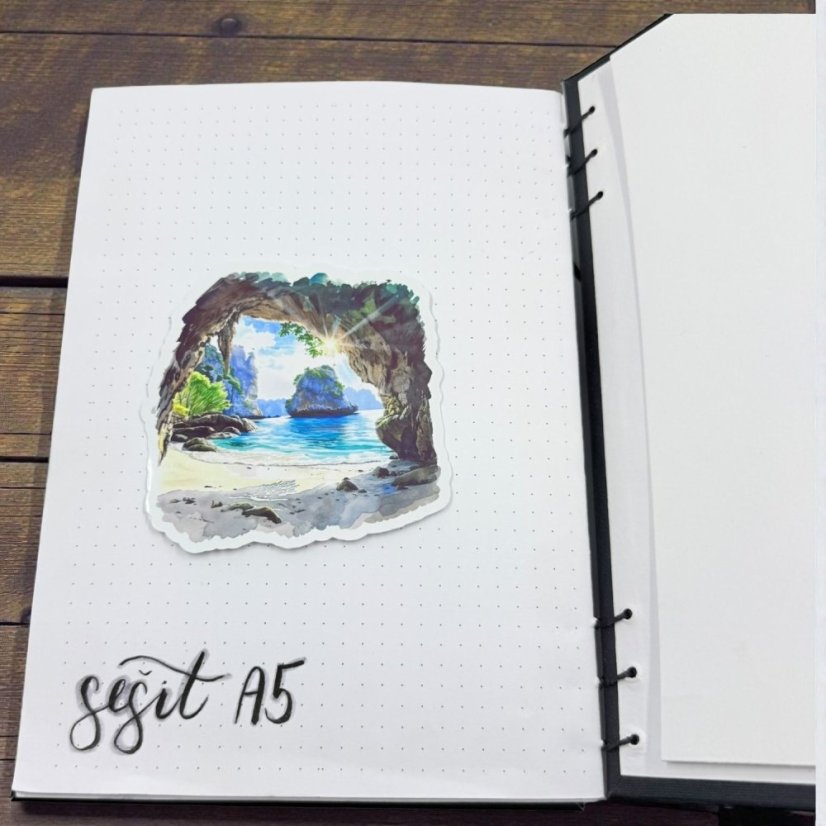 Jeskyně plná léta | Samolepka do diáře