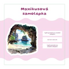 Jeskyně plná léta | Samolepka do diáře