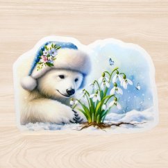 Medvídek vítá jaro | Samolepky do diáře