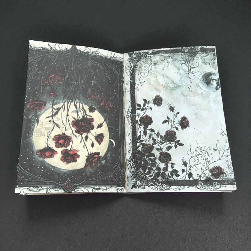 Vintage sešit Gotická růže