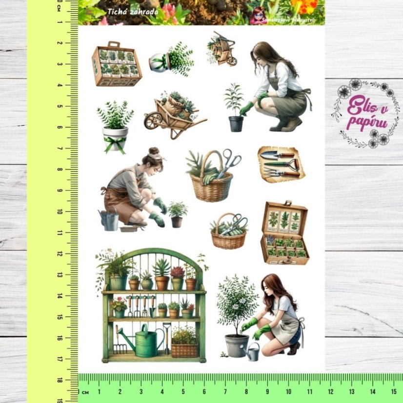 Tichá zahrada | Samolepky do diáře