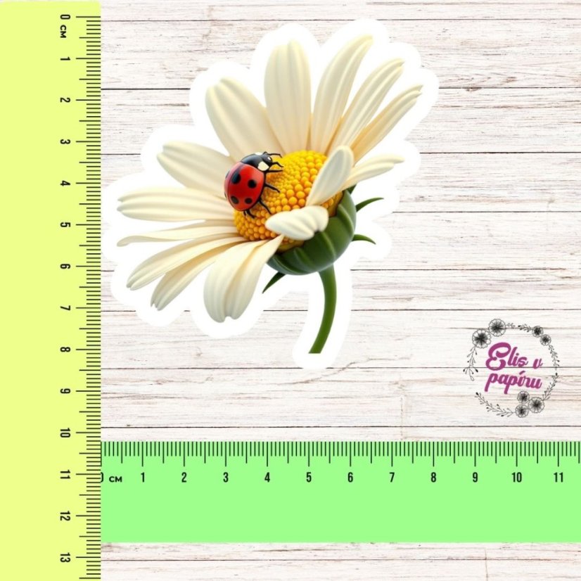 Beruška na sedmikrásce  | Samolepky do diáře