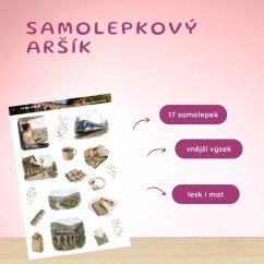 Cesta vlakem | Samolepky do diáře
