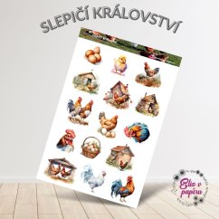 Slepičí království | Samolepky do diáře
