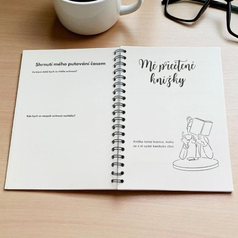 Čtenářský deník pro kreativní knihomolky