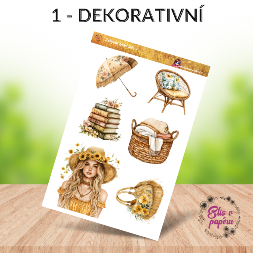 Zářijové babí léto | Samolepky do diáře