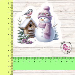 Sněhulák | Maxi kusová samolepka pro diář i scrapbook