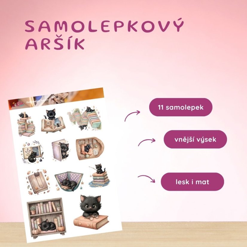 Knihomolská koťata | Samolepky do diáře
