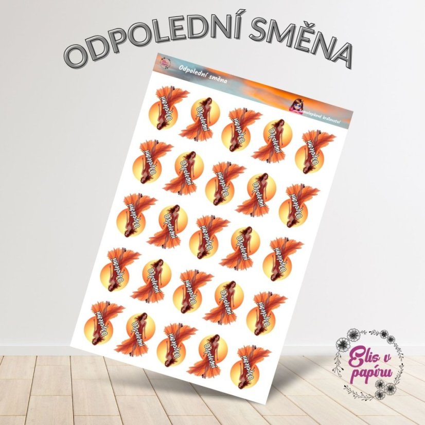 Odpolední směna | Samolepky do diáře