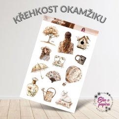 Křehkost okamžiku | Samolepky do diáře