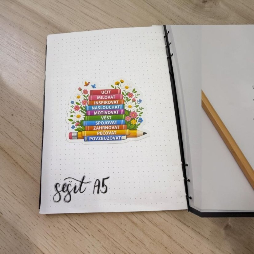 Hodnoty v knihách | Samolepka do diáře