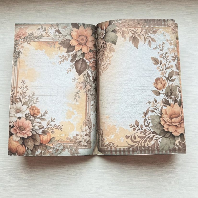 Vintage sešit Domov v podzimu