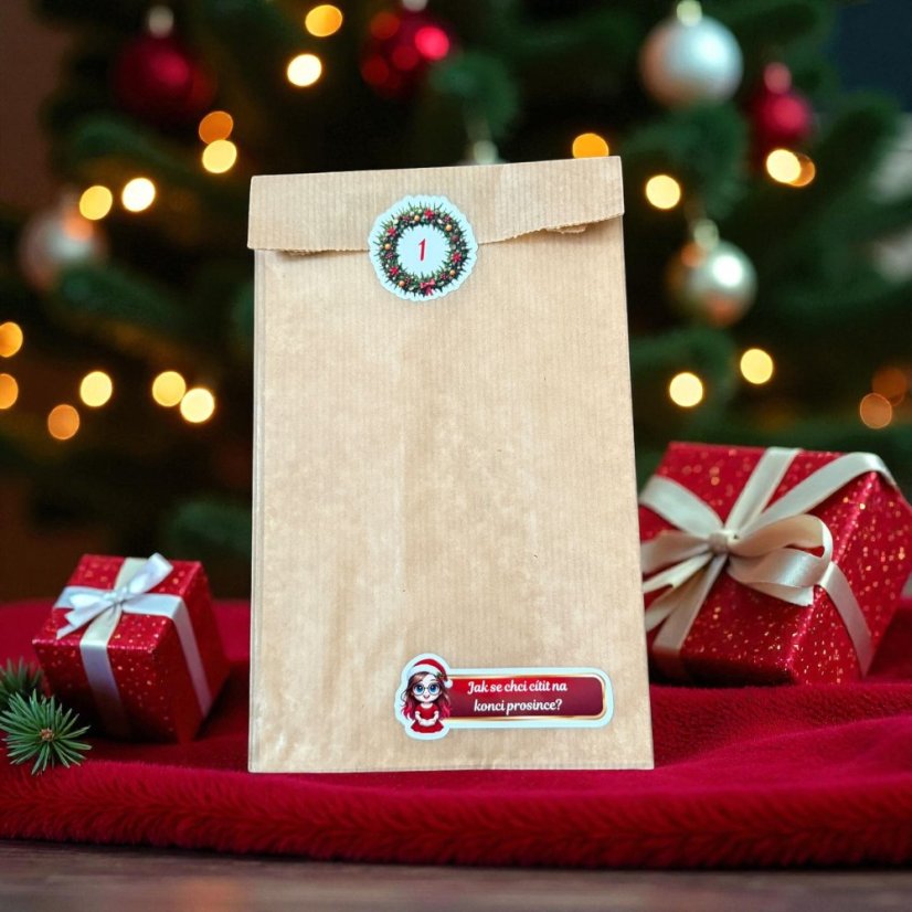 Aršíkový adventní kalendář | Advent se samolepkami