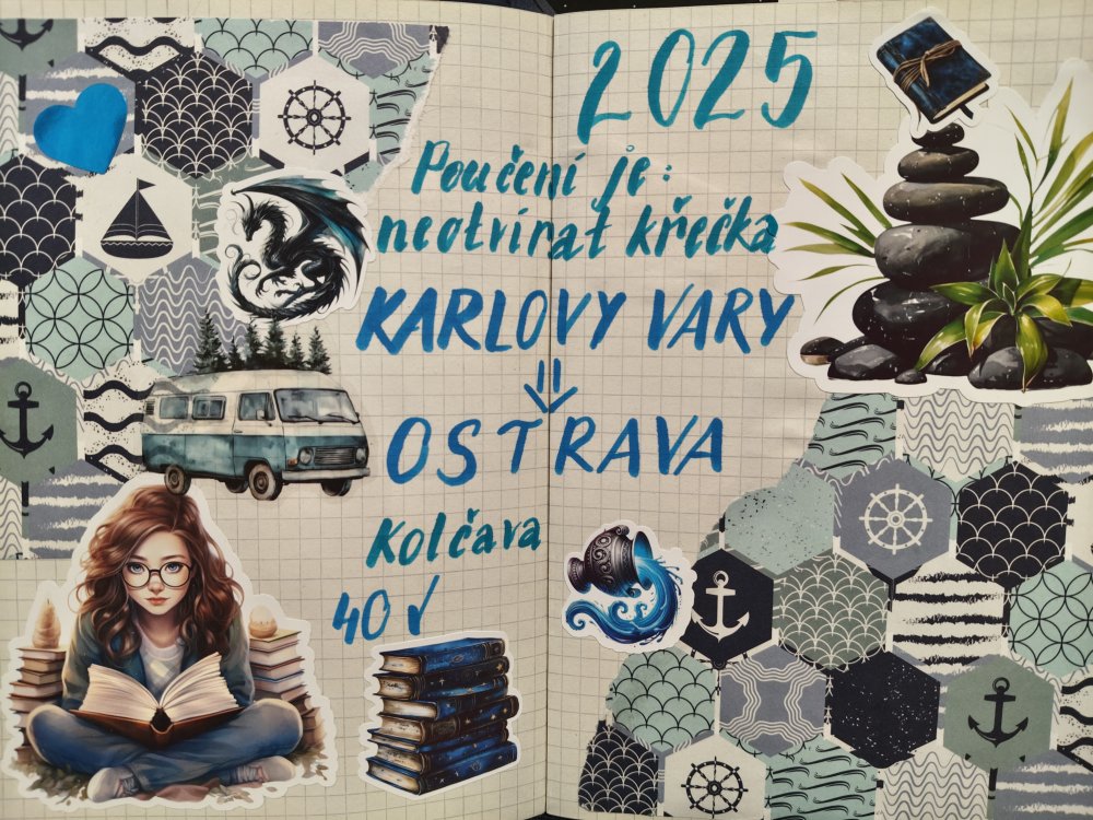 Diář s samolepkami Elis v papíru – Terézia